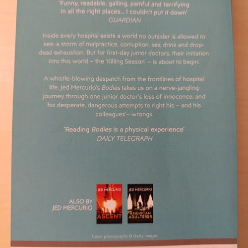 Bodies by Jed Mercurio like new, English edition