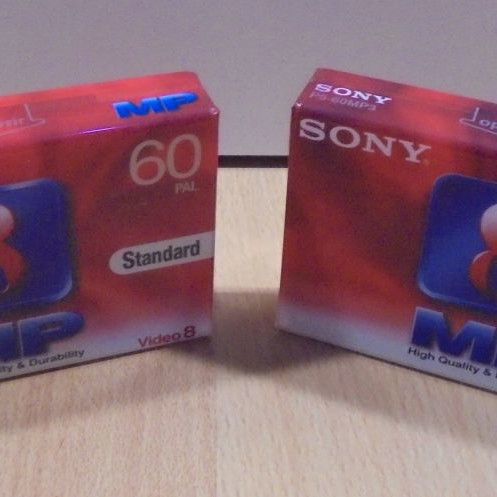 Sony Video 8 P5-60MP3 Two 60-Minute Video Camera Cassettes New