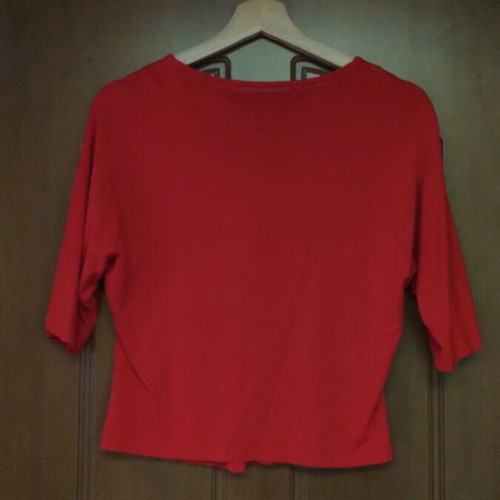 Short bolero-style cardigan like new, red, size L