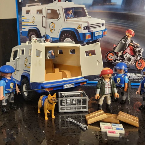 Playmobil 9371 City Action Money Transport Vehicle like new