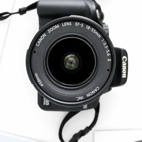 Canon EOS 350D Digital DSLR camera used with Canon EF-S 18-55mm lens