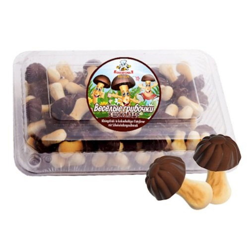 Mushroom Cookies in 3 Flavors Caramel Strawberry Dark Chocolate
