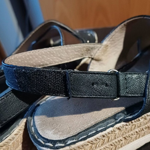 Parex women's platform sandals used, size 37, anthracite