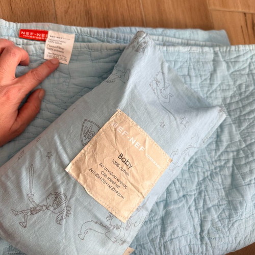 Nef Nef baby set new with pillowcase, sheets and quilt
