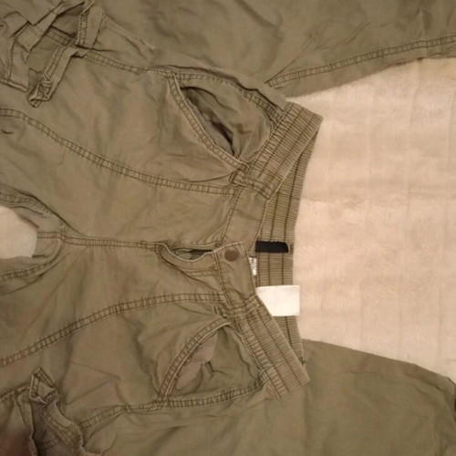 Cargo pants H&M used, size S 36 8, green
