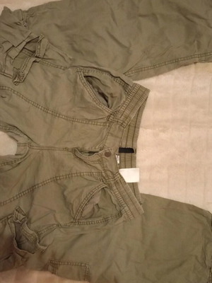 Cargo pants H&M used, size S 36 8, green
