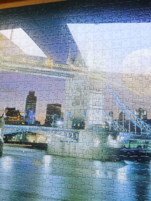 Puzzle γέφυρα του Λονδίνου μεταχειρισμένο, 1000 κομμάτια, λείπουν 2