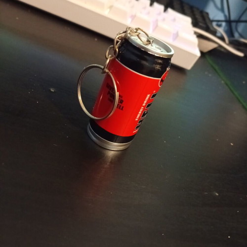 Hell Energy Drink Mini Can Keychain new, collectible stash compartment