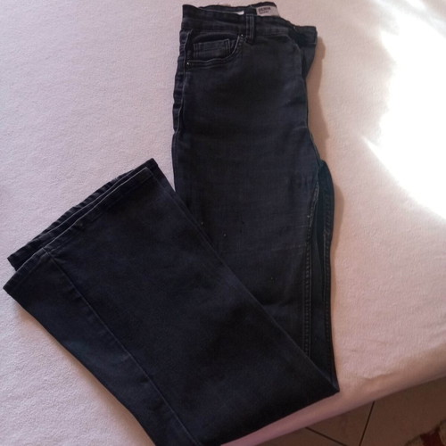 Bershka black flared jeans like new, size M