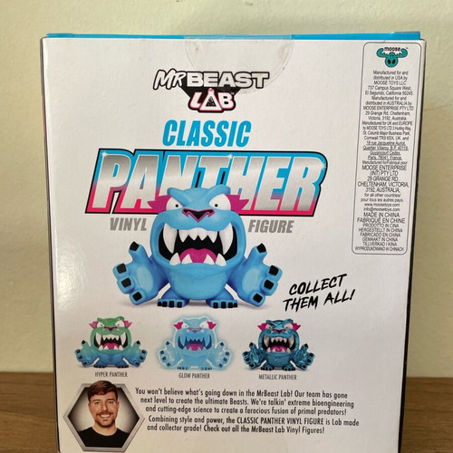 Mr Beast Lab Vinyl Figure Classic Panther new