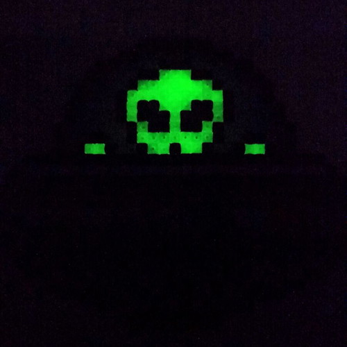 Handmade UFO decoration new with glowing alien