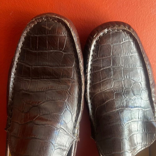 Petridis leather shoes used, Italian, brown, size 42