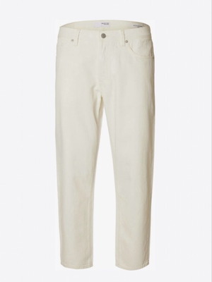 Selected Homme Aldo Relaxed Cropped Jeans new men's cotton pants