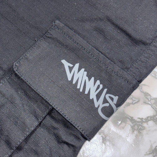 Minus Two cargo shorts men's made to order, black and gray
