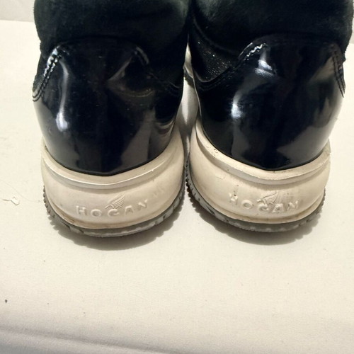 Hogan athletic shoes used, black with glitter, size 40