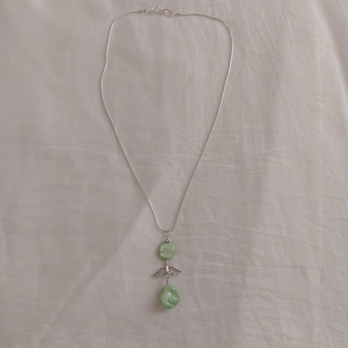 Green Wings handmade necklace