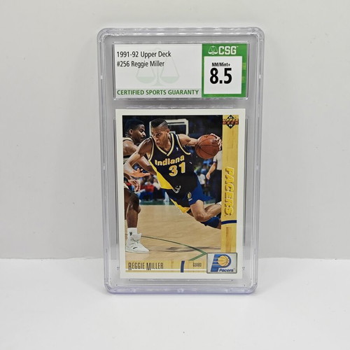 1991-92 Upper Deck Reggie Miller Basketball Card CSG 8.5 Indiana Pacers like new