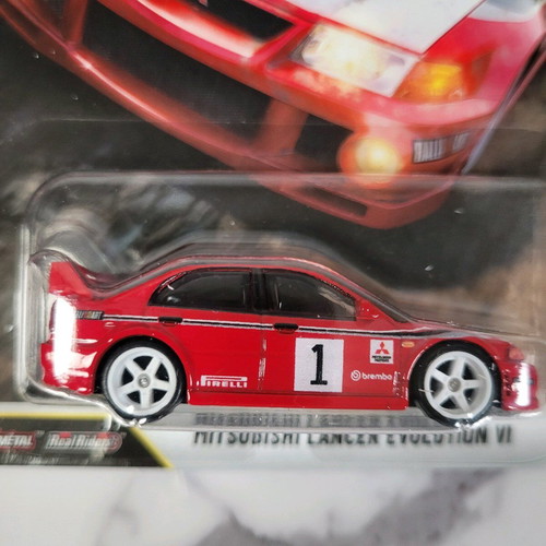 Hot Wheels Mitsubishi Lancer Evolution VI Red new - Premium Thrill Climbers
