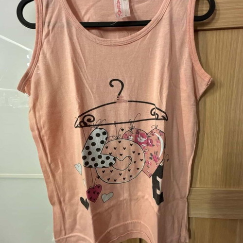 Sleeveless blouse pink size M like new