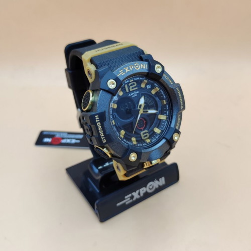 Exponi men's watch like new, waterproof, analog and digital dial