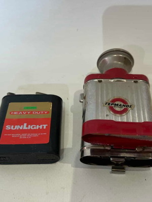 Narva vintage collectible flashlight from 1970s used, not working