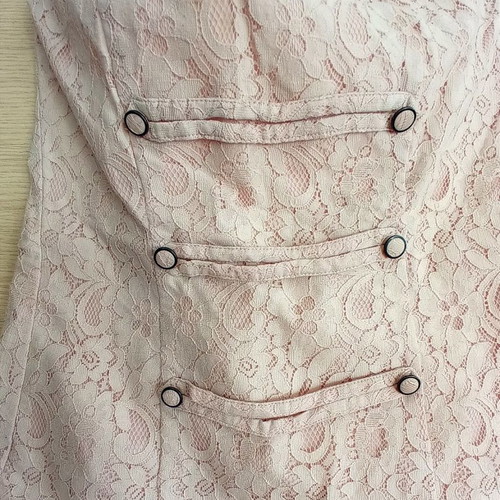 Strapless blouse Bianco used, pink, size medium
