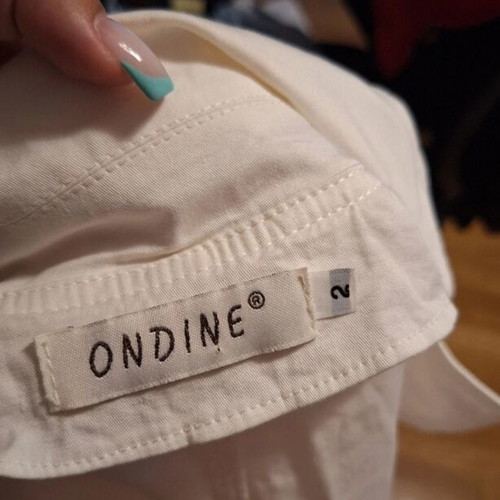 White women's vest with buttons, size M