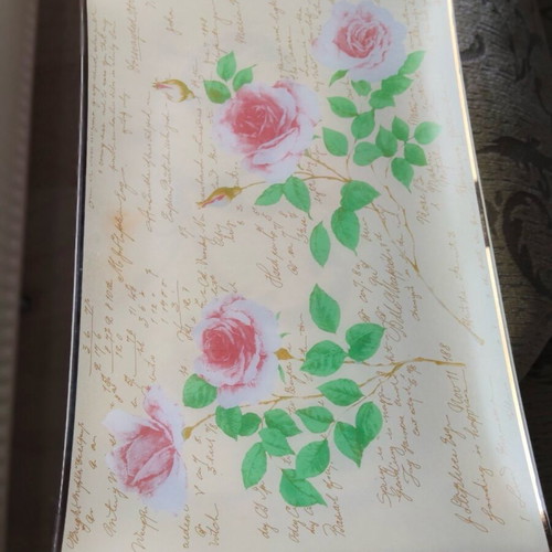 Glass serving platter new, unused