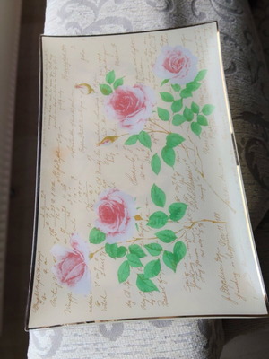 Glass serving platter new, unused