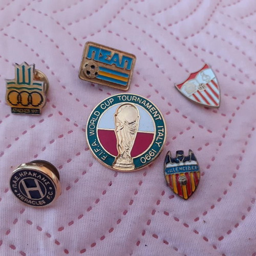 6 sports pins, all together one price