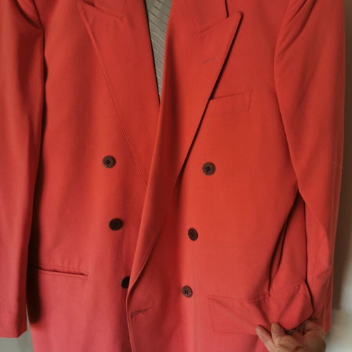 Coral color jacket new with fine lining