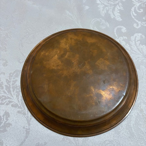 Antique copper tray used with 80 years history from Karlovo Balkan