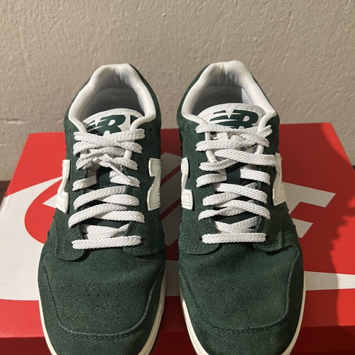 New Balance 480 sneakers size 40.5, dark green and white