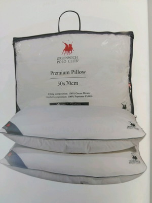 Polo 2304 down pillow new, 50x70, 100% Siberian goose down