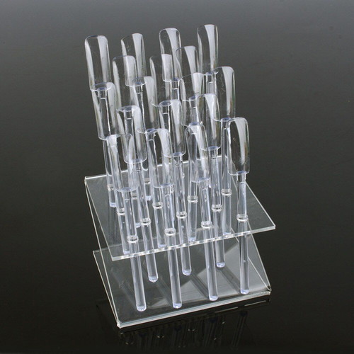 Display stand for 18 nail polish samples and designs new