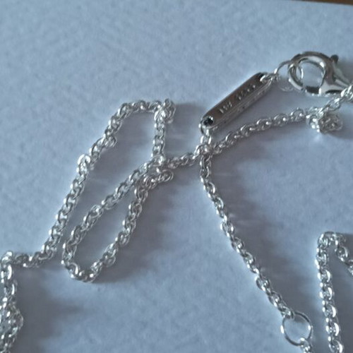 Pandora necklace silver 925 with heart zircon motif