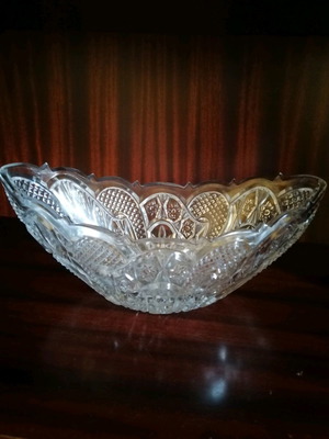 Κρυστάλλινη γόνδολα σαν καινούργια με ανάγλυφο σχέδιο