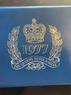1977 Queens Silver Jubilee and Princess Annes 1973 Wedding Book without stamps