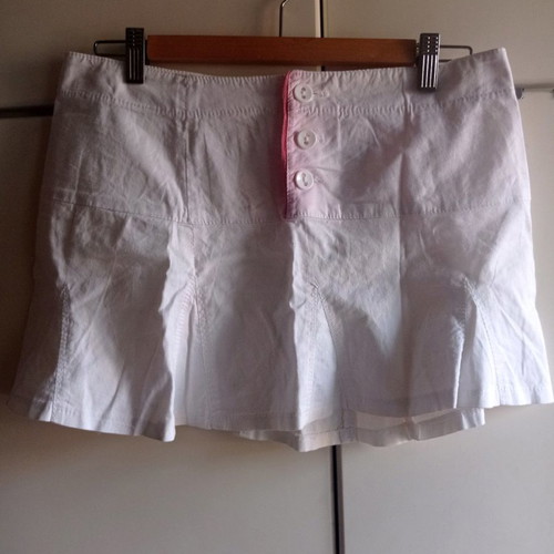 Esti white short skirt used, size M 38 10