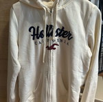 Hollister φούτερ με κουκούλα σαν καινούργιο, άσπρο, μέγεθος L