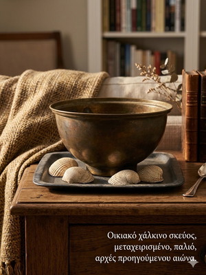 Household copper vessel used, old, early 20th century