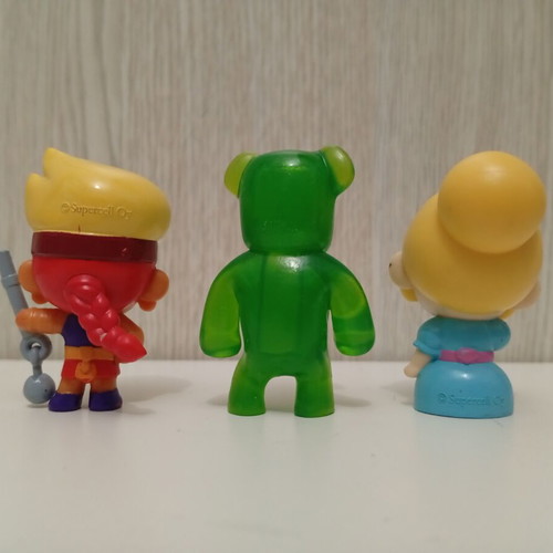 Brawl Stars Green Candie Bear figure set, PMI LTD collection