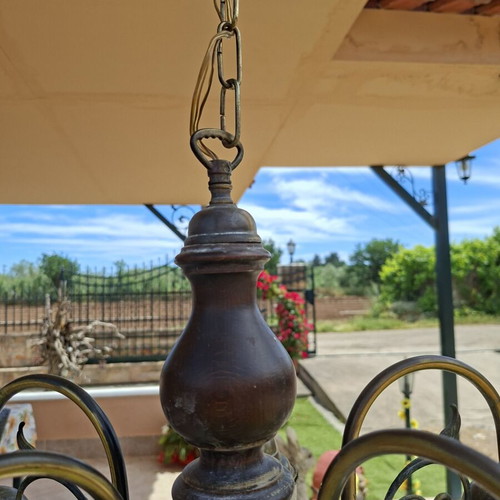Bronze chandelier used, antique, functional