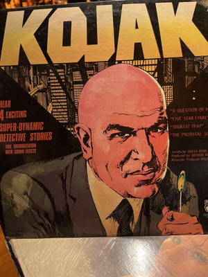 Kojak LP used, dramatized detective stories audio drama