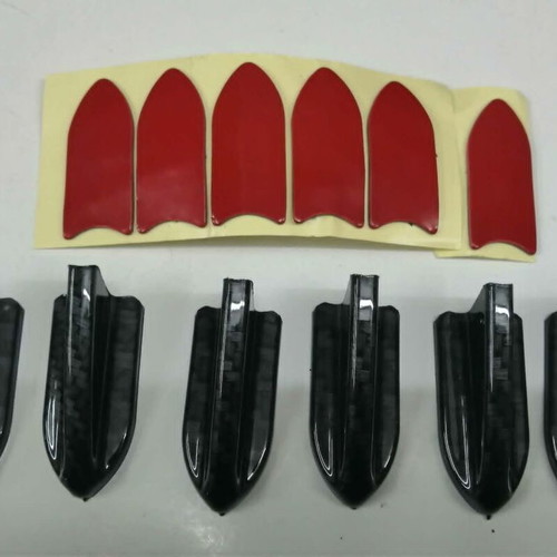 Shark Fin Vortex Generators New Carbon Fiber Look ABS