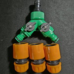 Tap splitter set new with valves
