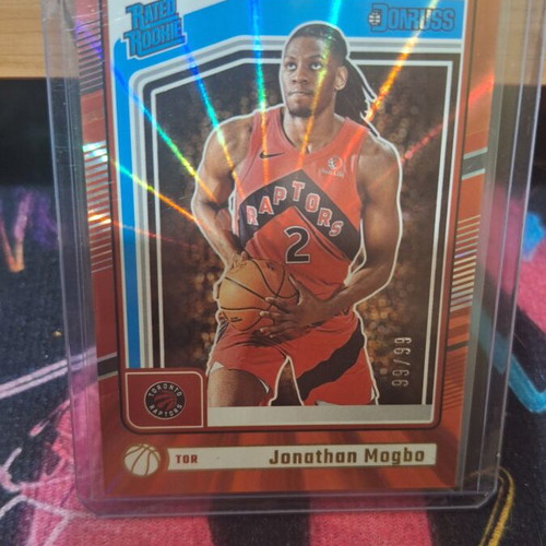 Panini Donruss Basketball Jonathan Mogbo Rated Rookie Red Laser serial numbered 99/99 mint