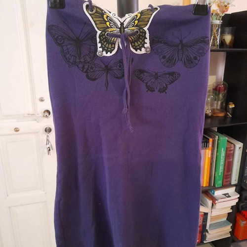 Miss Sixty vintage Y2K purple top with butterfly patch, XS/S
