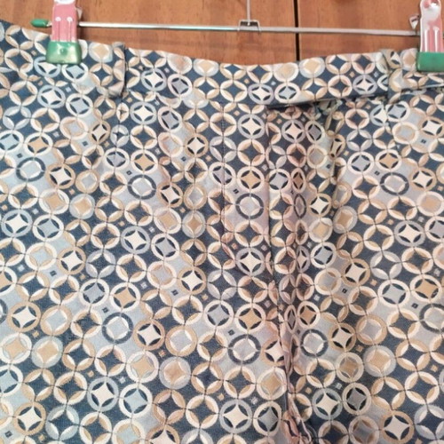 Celine Paris brocade silk pants like new, size M, colorful