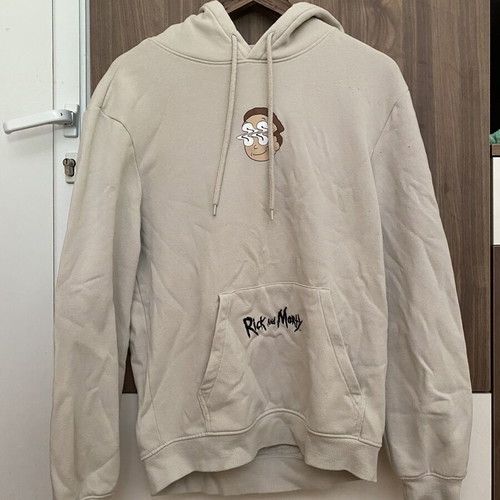 Rick and Morty hoodie H&M beige size S like new